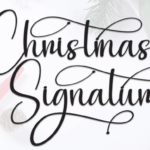 Christmas Signature Font - Featured Image