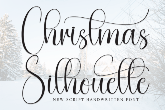 Christmas Silhouette Font - Featured Image