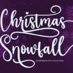 Christmas Snowfall Font - Featured Image