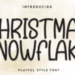 Christmas Snowflake Font - Featured Image