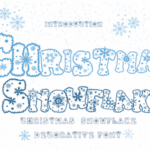 Christmas Snowflake Font - Featured Image