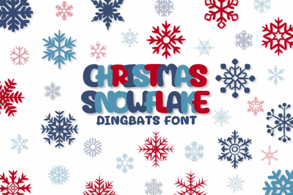 Christmas Snowflake Font - Featured Image