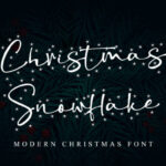 Christmas Snowflake Font - Featured Image