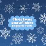 Christmas Snowflakes Font - Featured Image