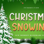 Christmas Snowing Font - Featured Image