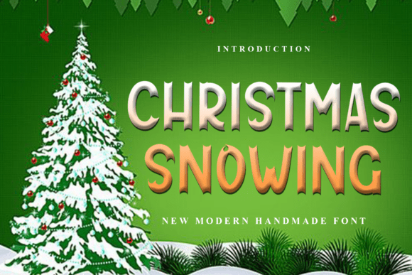 Christmas Snowing Font - Featured Image