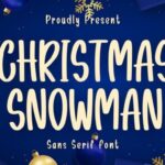 Christmas Snowman Font - Featured Image