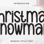 Christmas Snowman Font - Featured Image