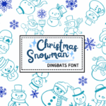 Christmas Snowman Font - Featured Image