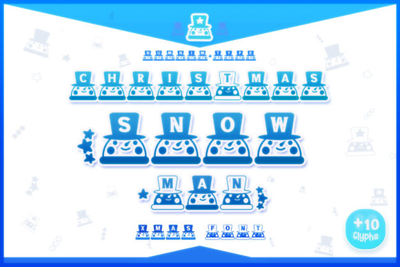 Christmas Snowman Font - Featured Image