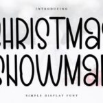 Christmas Snowman Font - Featured Image