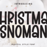 Christmas Snowman Font - Featured Image