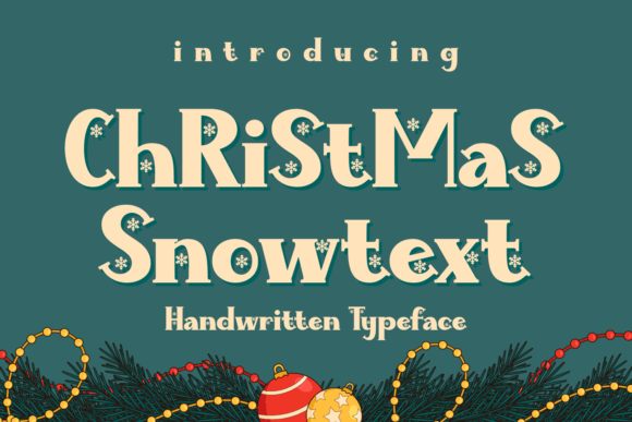 Christmas Snowtext Font - Featured Image