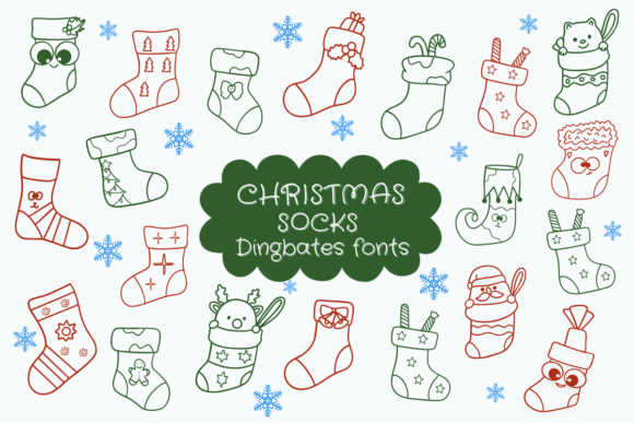 Christmas Socks Font - Featured Image