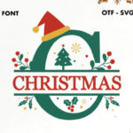 Christmas Split Monogram Font - Featured Image