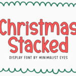 Christmas Stacked Font - Featured Image