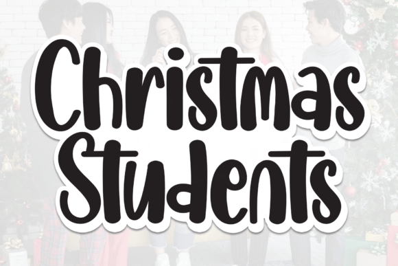 Christmas Students Font - Featured Image