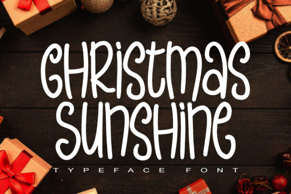 Christmas Sunshine Font - Featured Image
