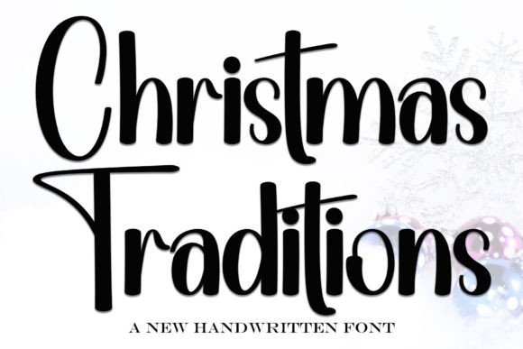 Christmas Traditions Font - Featured Image