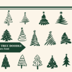 Christmas Tree Doodle Font - Featured Image