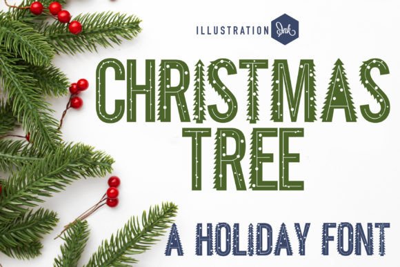 Christmas Tree Font - Featured Image