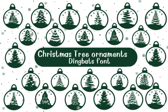 Christmas Tree Ornaments Font - Featured Image