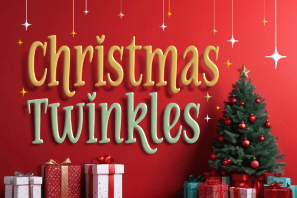 Christmas Twinkles Font - Featured Image