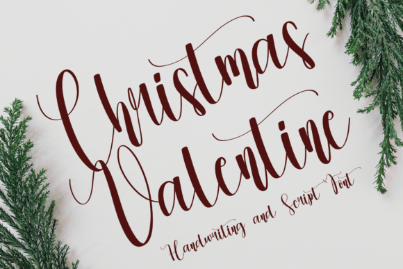 Christmas Valentine Font - Featured Image
