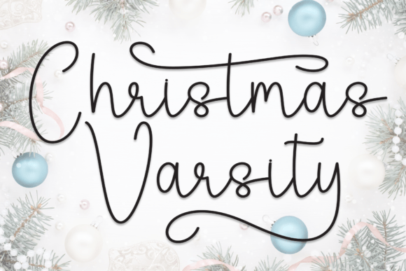 Christmas Varsity Font - Featured Image