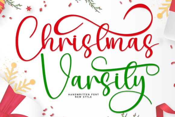 Christmas Varsity Font - Featured Image