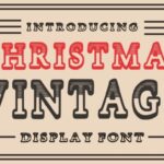Christmas Vintage Font - Featured Image