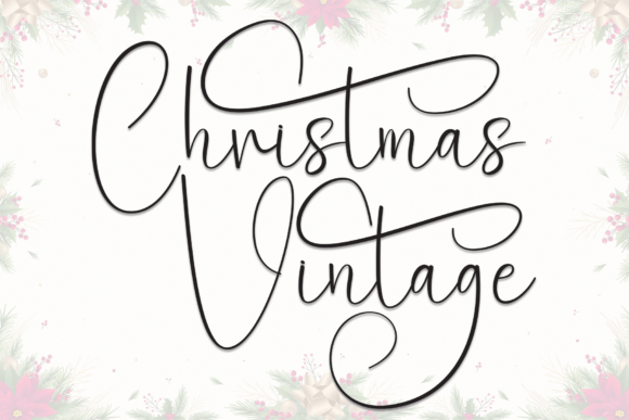 Christmas Vintage Font - Featured Image