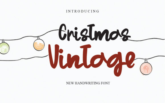 Christmas Vintage Font - Featured Image
