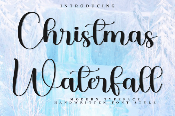 Christmas Waterfall Font - Featured Image
