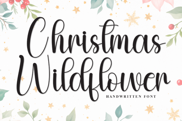Christmas Wildflower Font - Featured Image