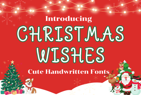 Christmas Wishes Font - Featured Image