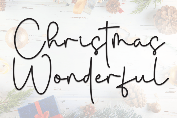 Christmas Wonderful Font - Featured Image