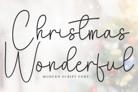 Christmas Wonderful Font - Featured Image