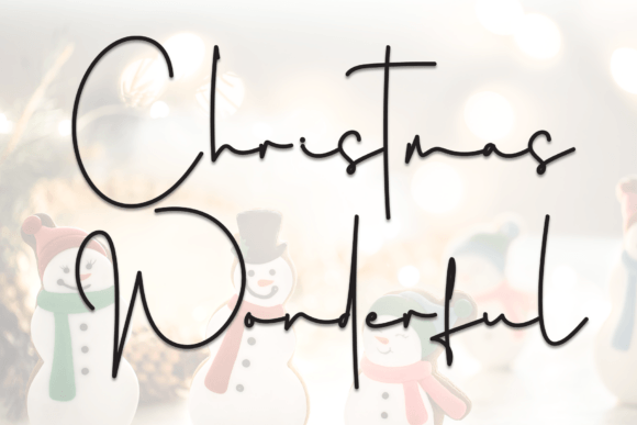 Christmas Wonderful Font - Featured Image