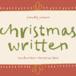 Christmas Written Font - Featured Image