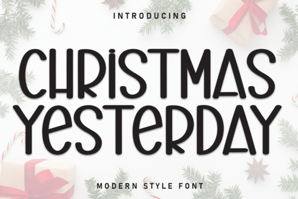 Christmas Yesterday Font - Featured Image