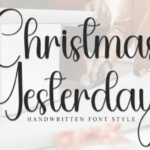 Christmas Yesterday Font - Featured Image