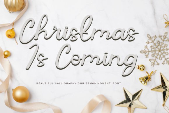 Christmas is Coming Font - Featured Image