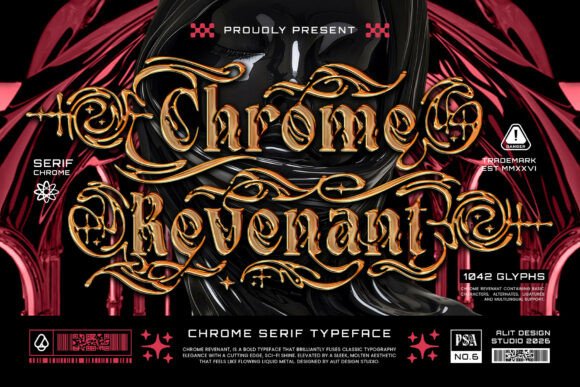 Chrome Revenant Font - Featured Image