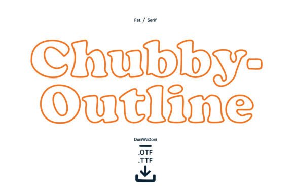 Chubby Outline Font - Featured Image