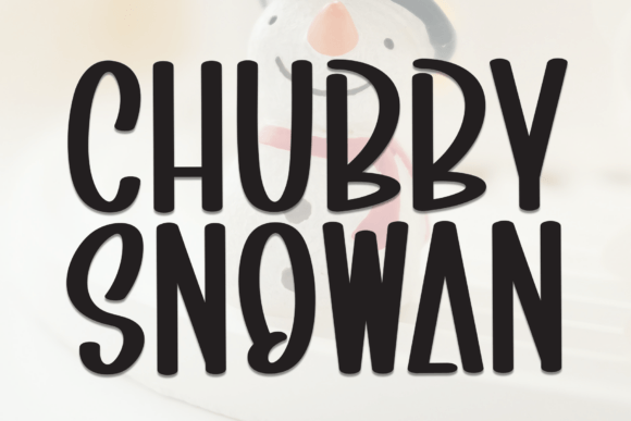 Chubby Snowman Font - Featured Image