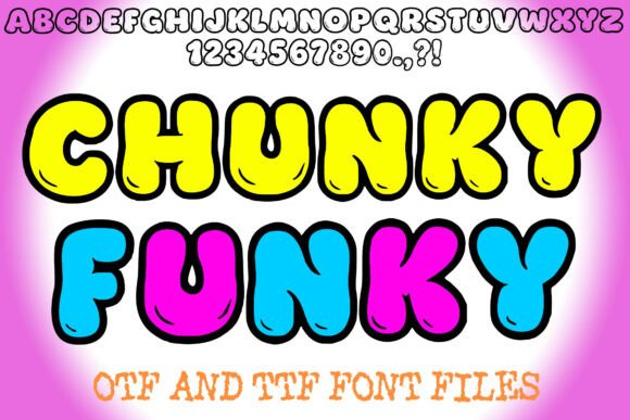 Chunky Funky Font - Featured Image