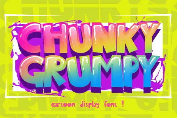 Chunky Grumpy Font - Featured Image