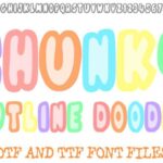 Chunky Outline Doodle Font - Featured Image