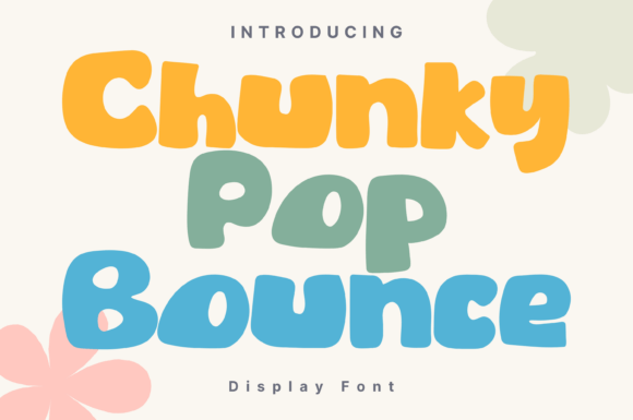 Chunky Pop Bounce Font - Featured Image